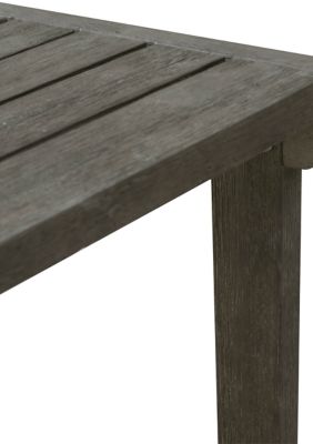 Renaissance Outdoor Patio Wood Side Table