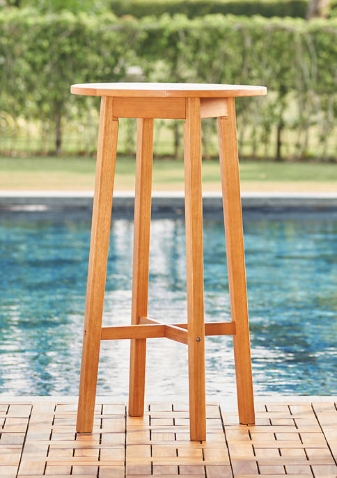 Kapalua Honey Eucalyptus Wooden Outdoor Bar Table