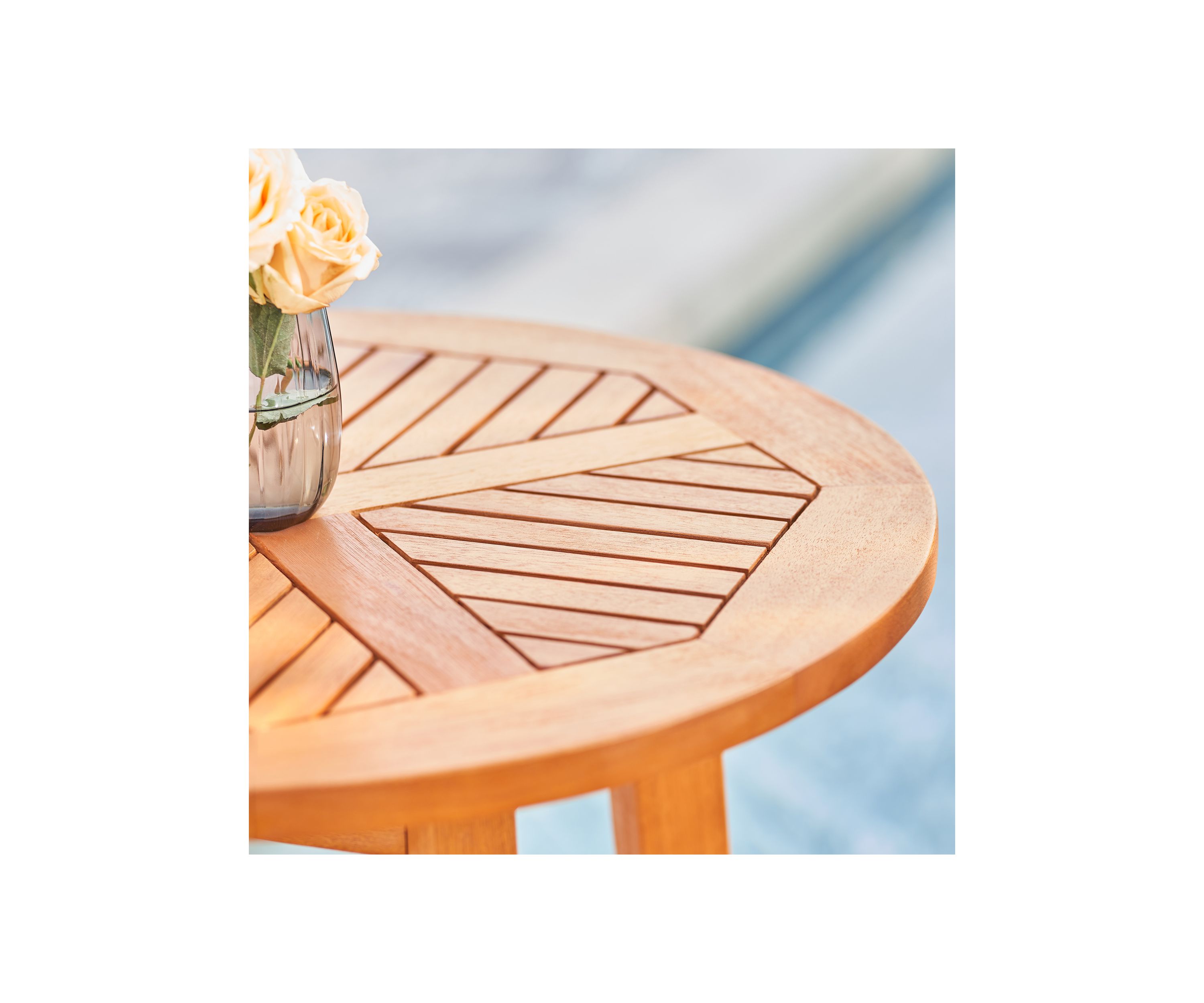Kapalua Honey Eucalyptus Wooden Outdoor Bar Table