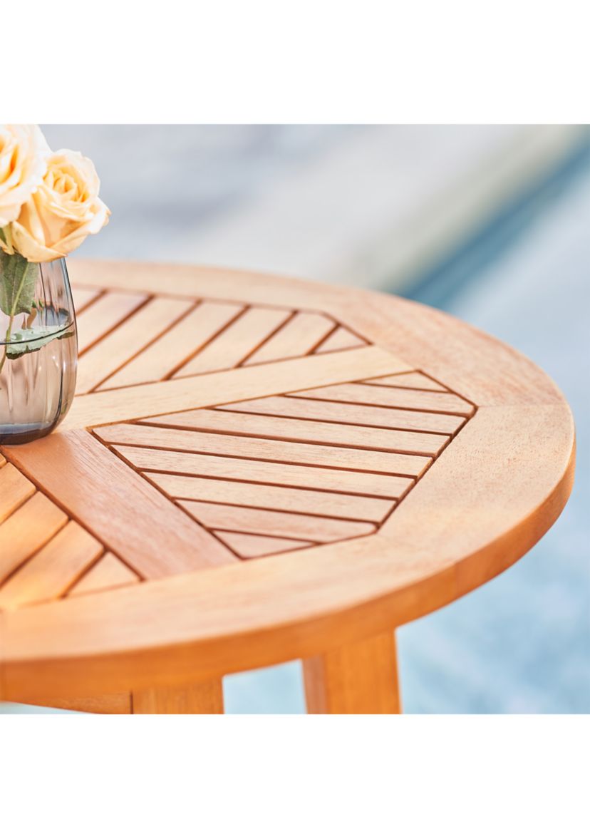 Kapalua Honey Eucalyptus Wooden Outdoor Bar Table