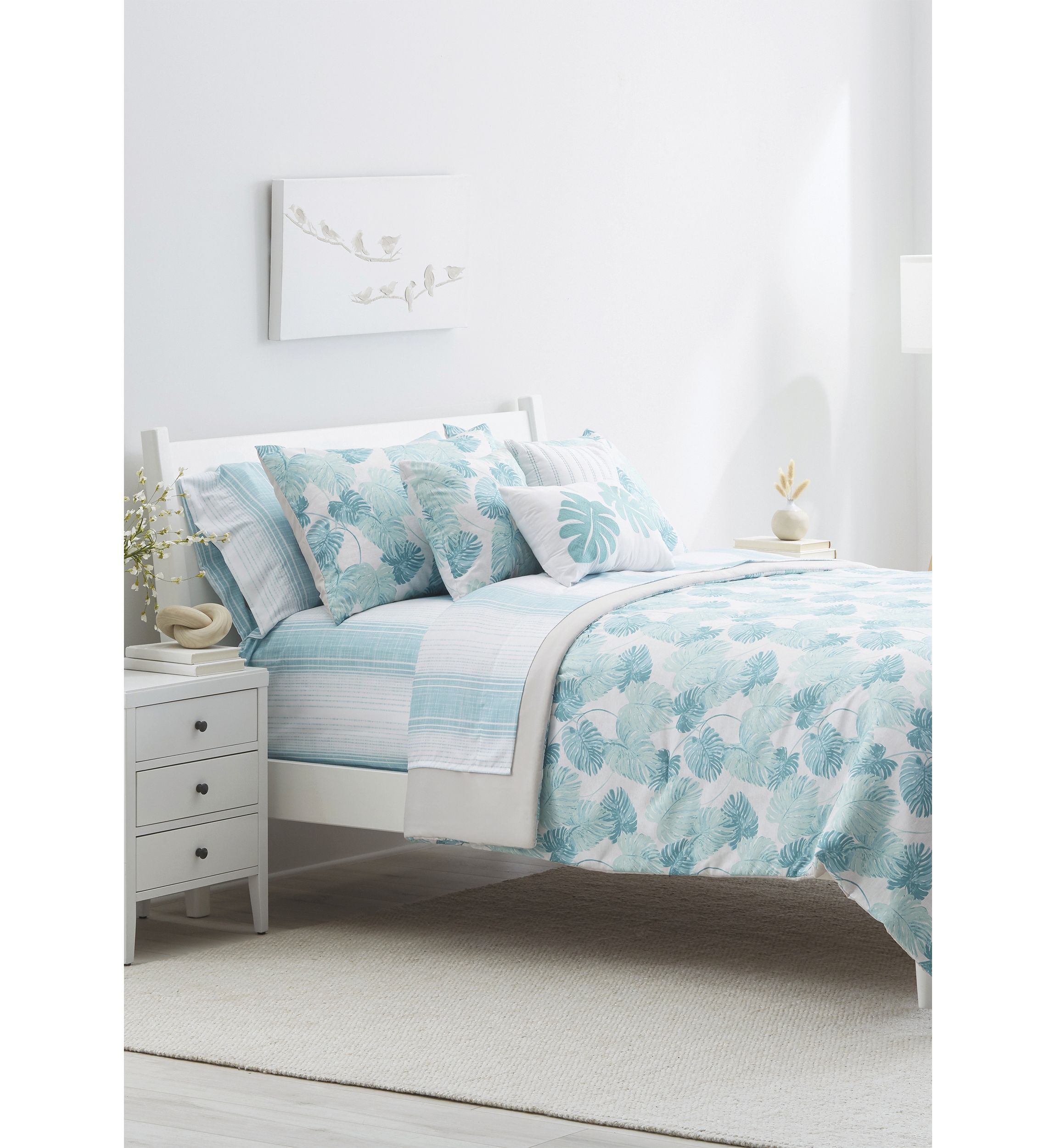 Tahiti Teal 10 Piece Bedding Set
