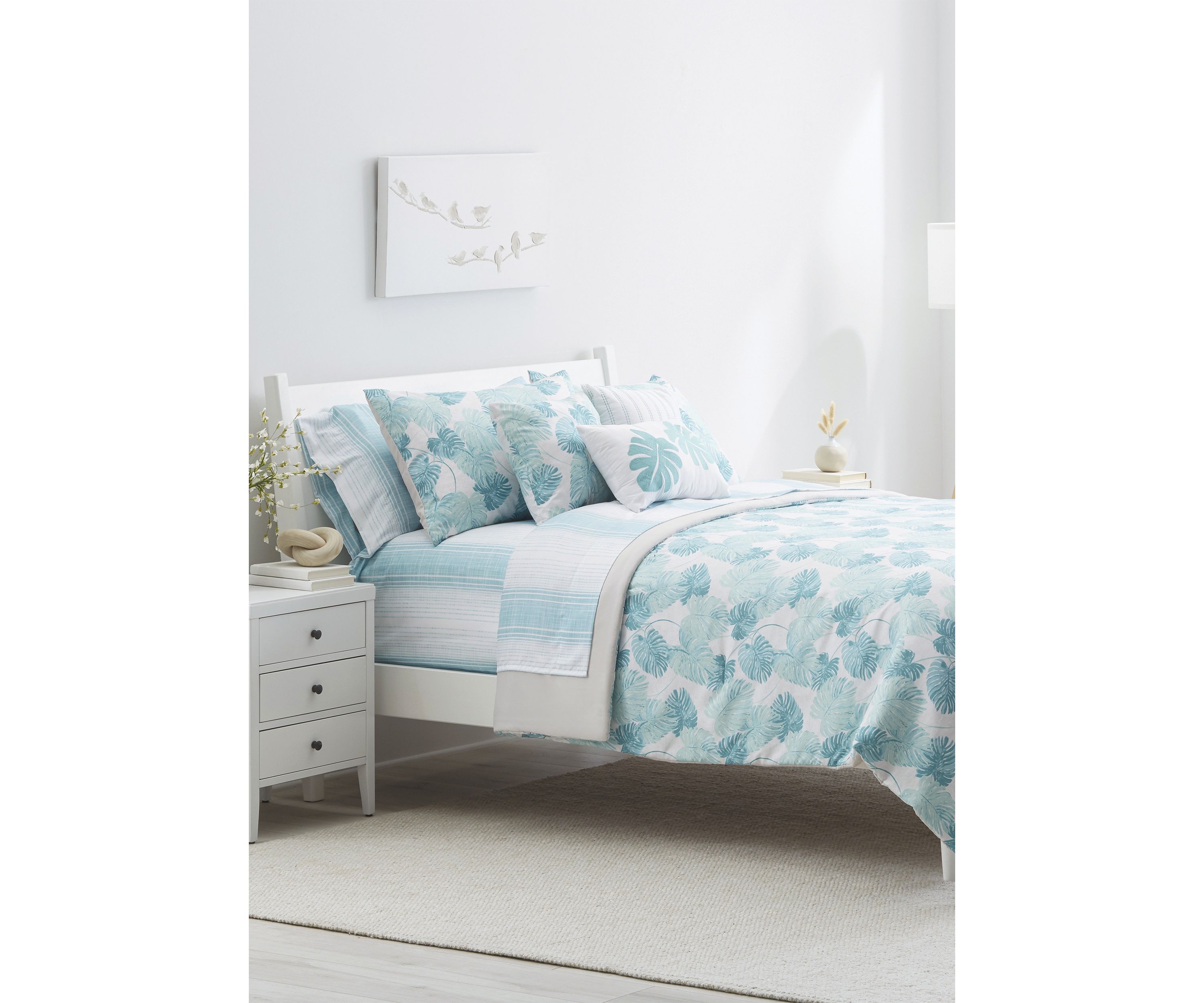 Tahiti Teal 10 Piece Bedding Set