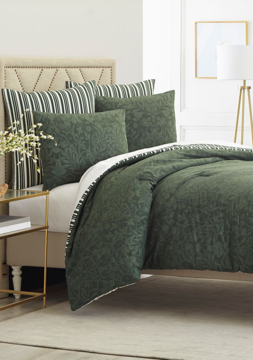 Cottage Gate Striped Euro Sham