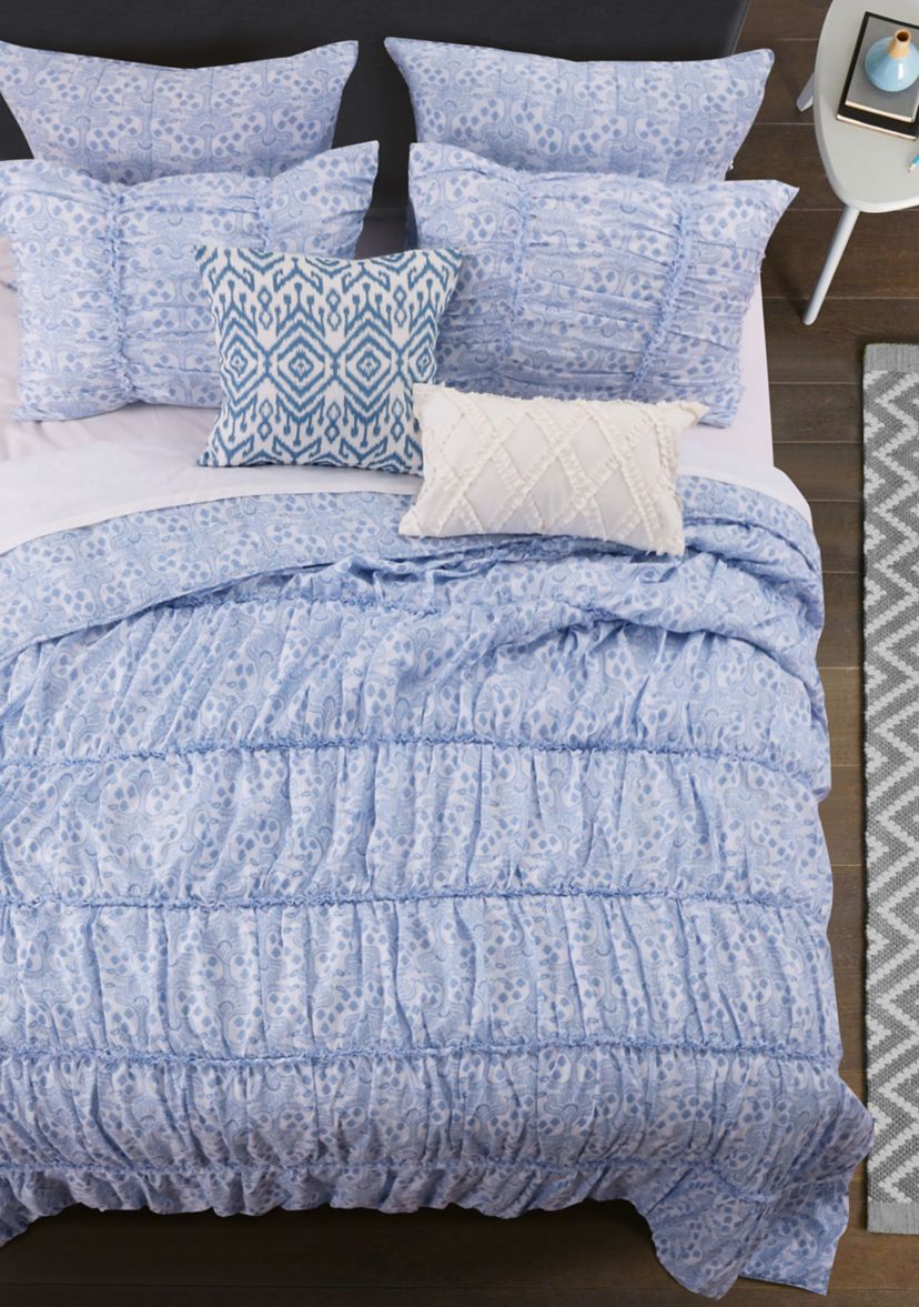 Helena Ruffle Quilt and Pillow Sham Set