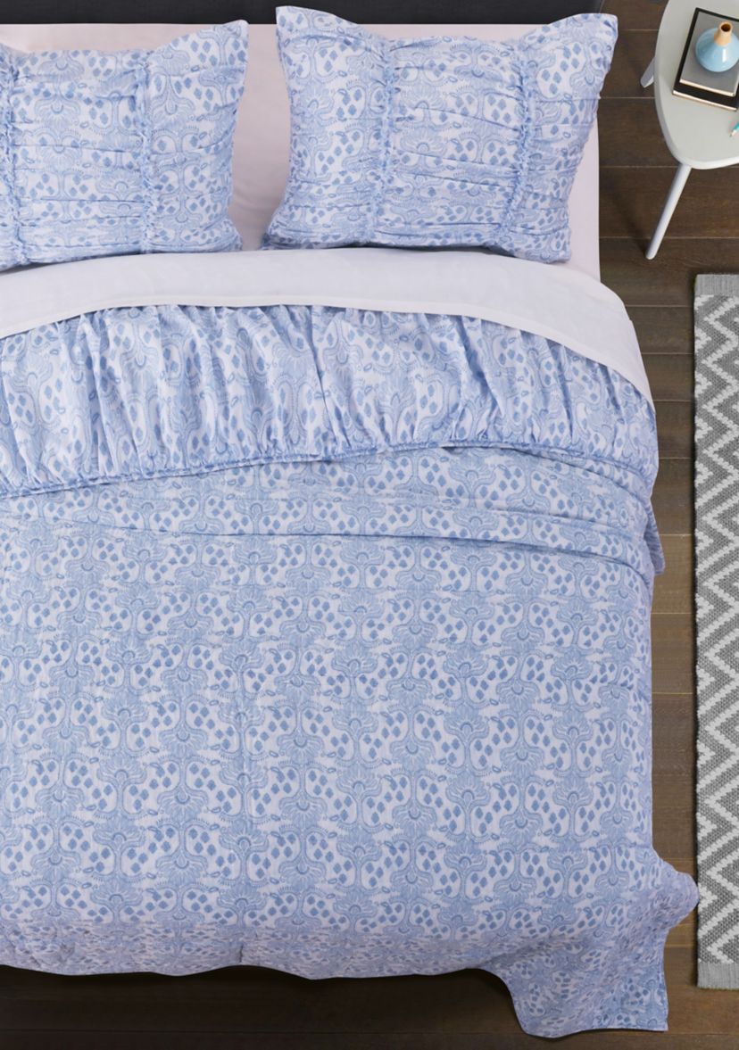 Helena Ruffle Quilt and Pillow Sham Set