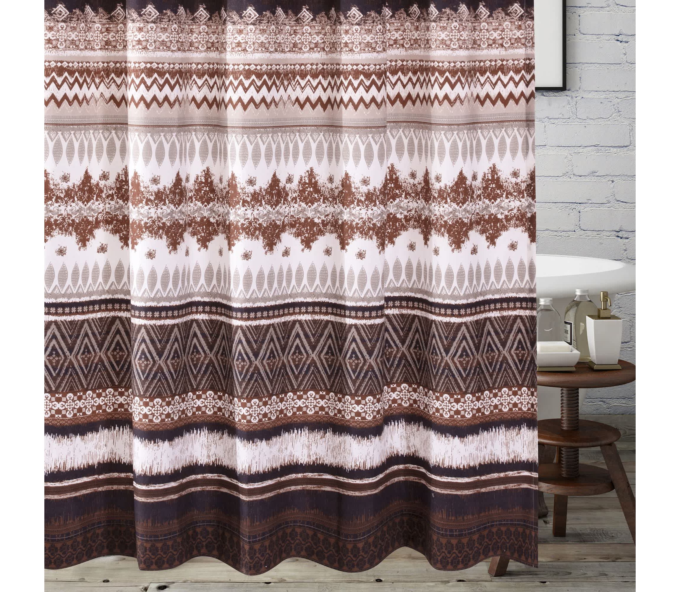 Southwest Latte Bath Shower Curtain
