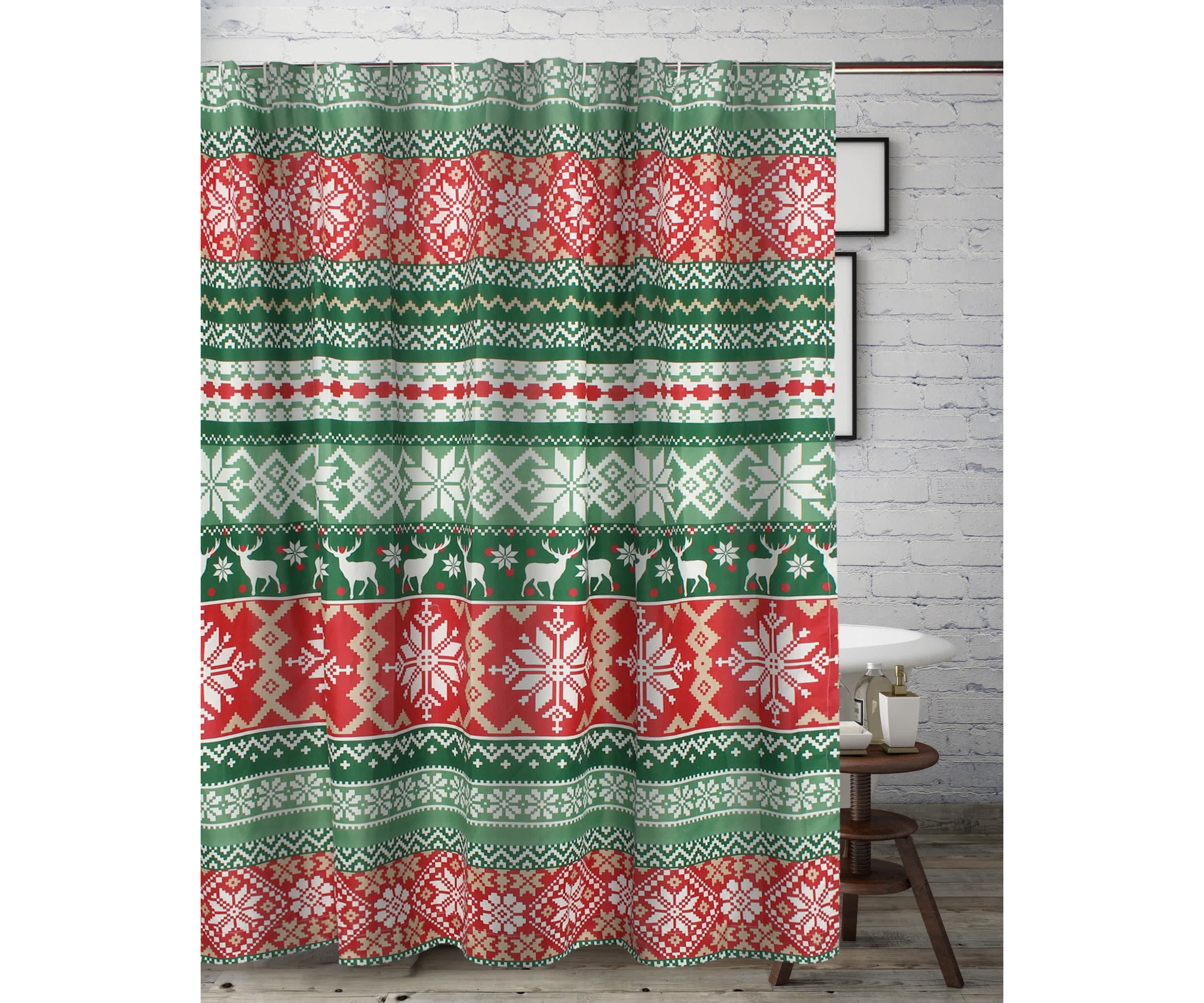 Fair Isle Bath Shower Curtain