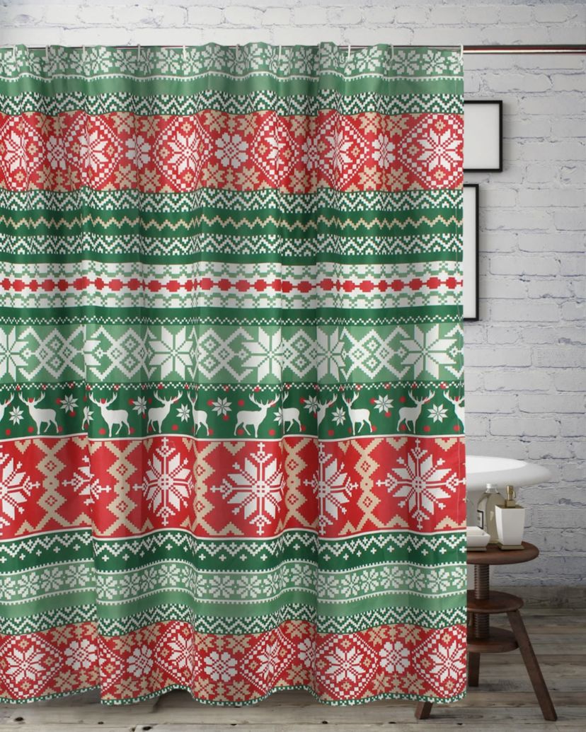 Fair Isle Bath Shower Curtain