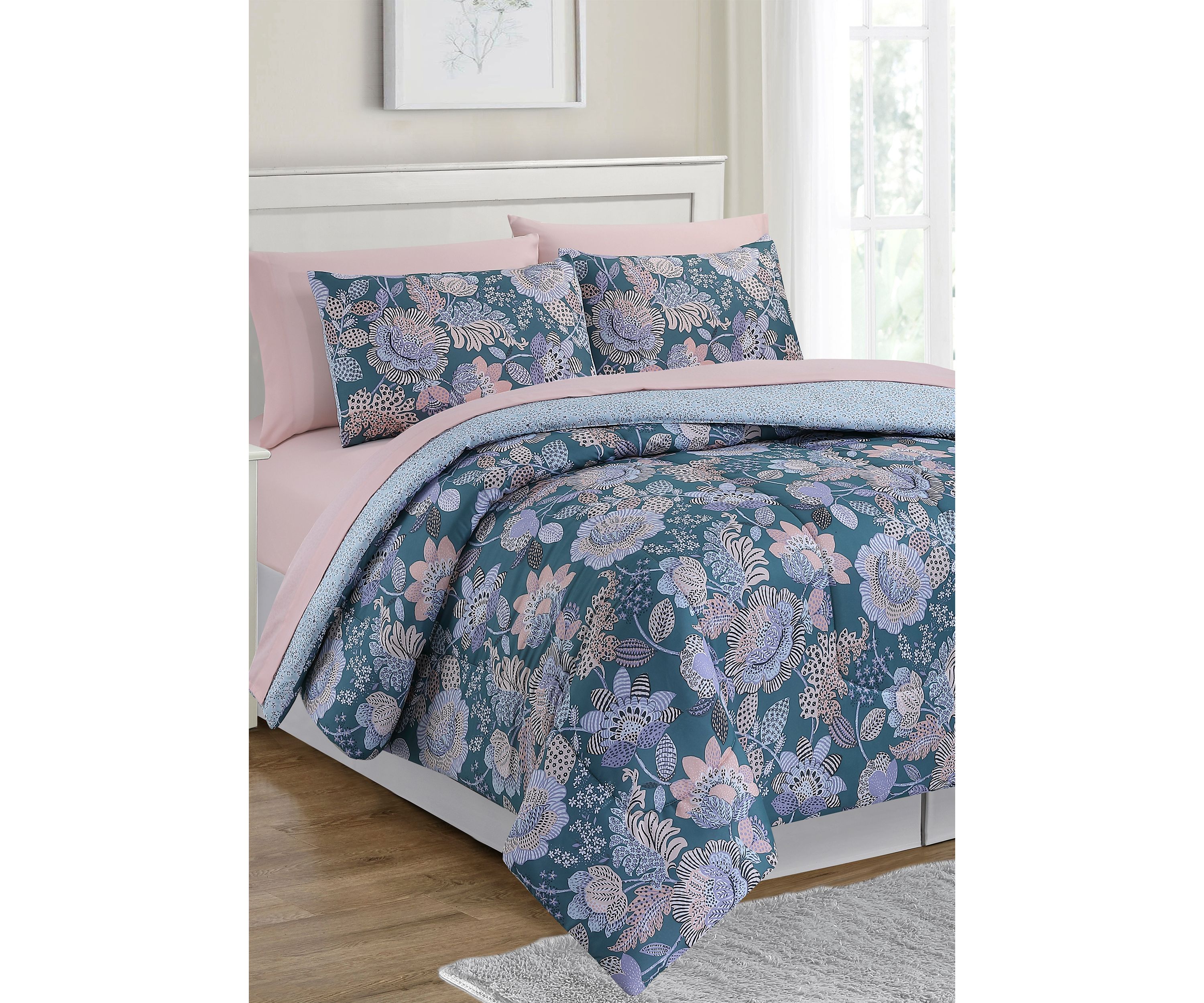Riley Floral 7-Piece Comforter Set