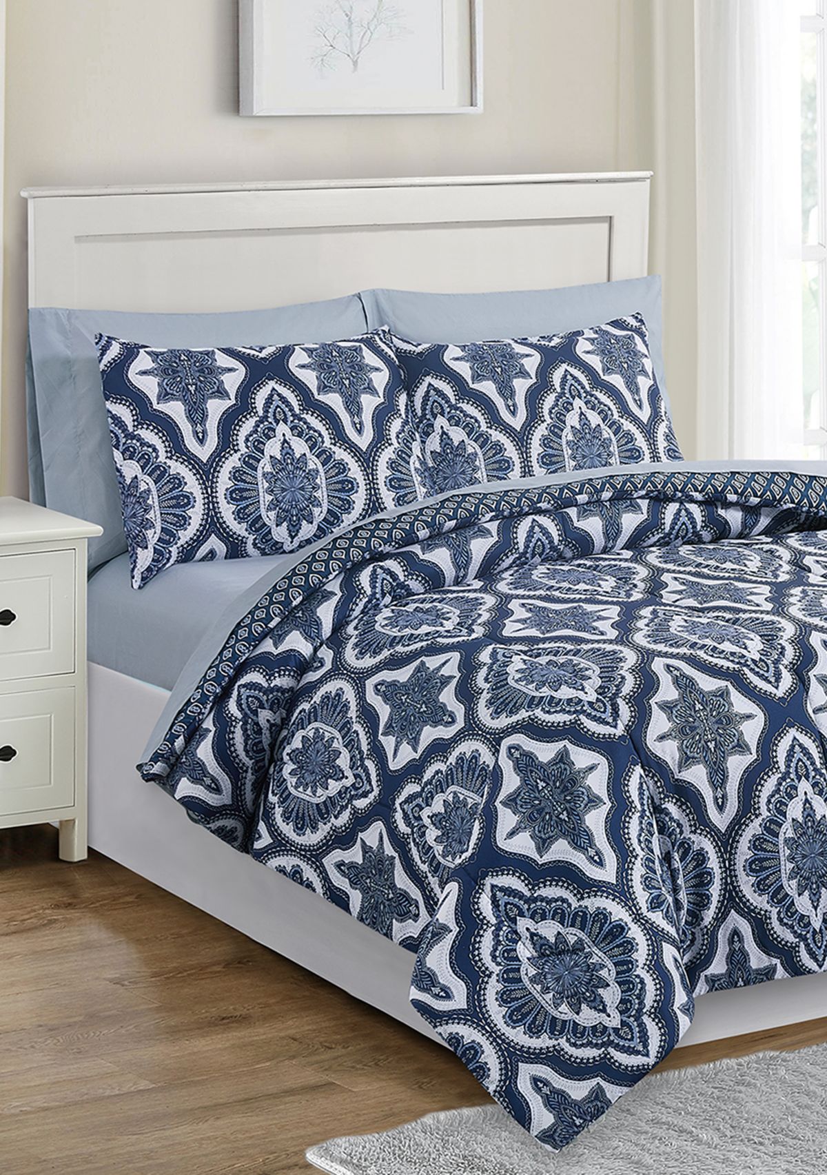 7-Piece Painted Medallion Comforter Set