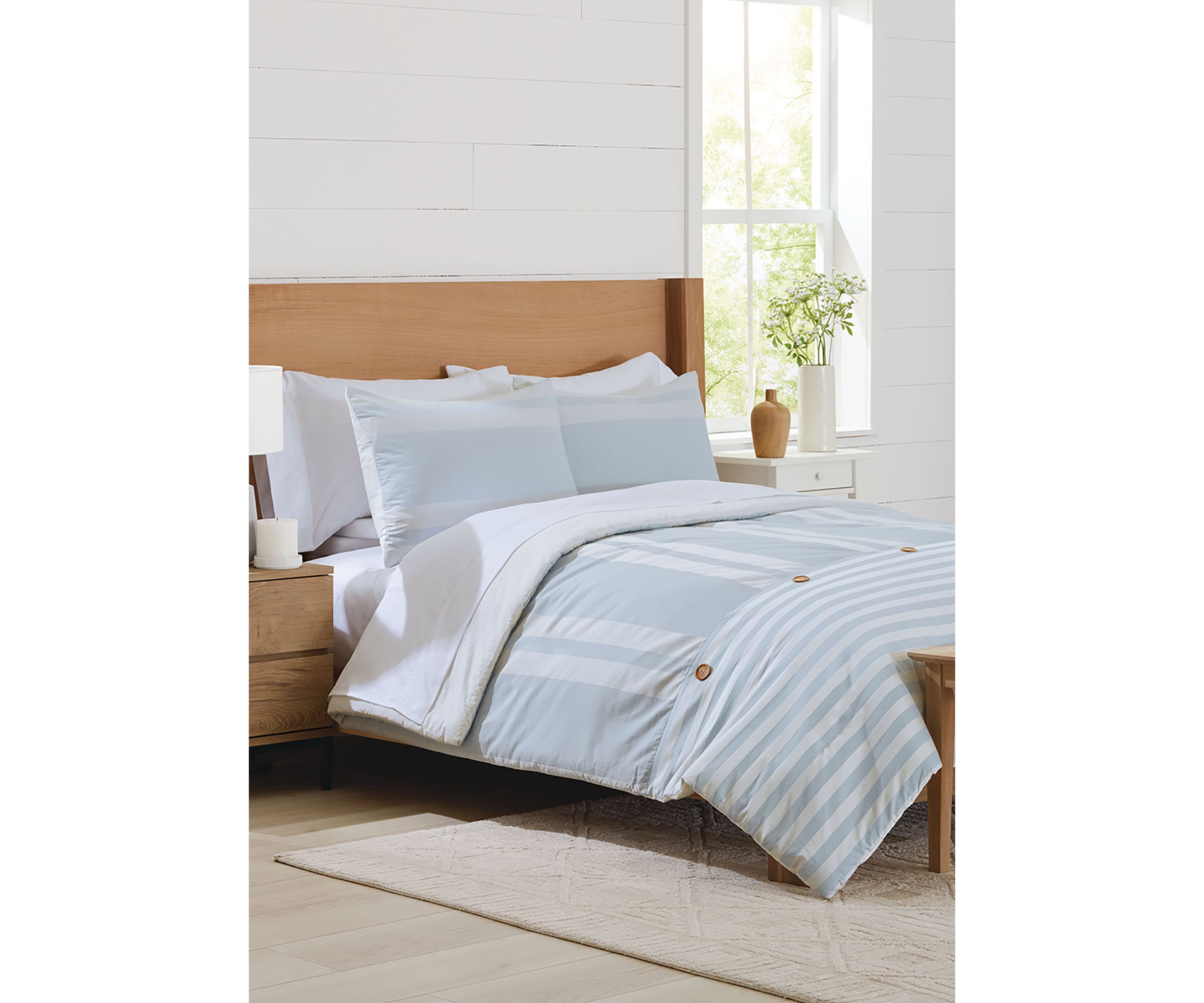 3-Piece Striped Comforter Set