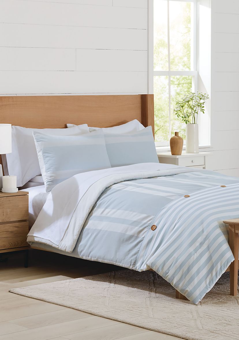 3-Piece Striped Comforter Set