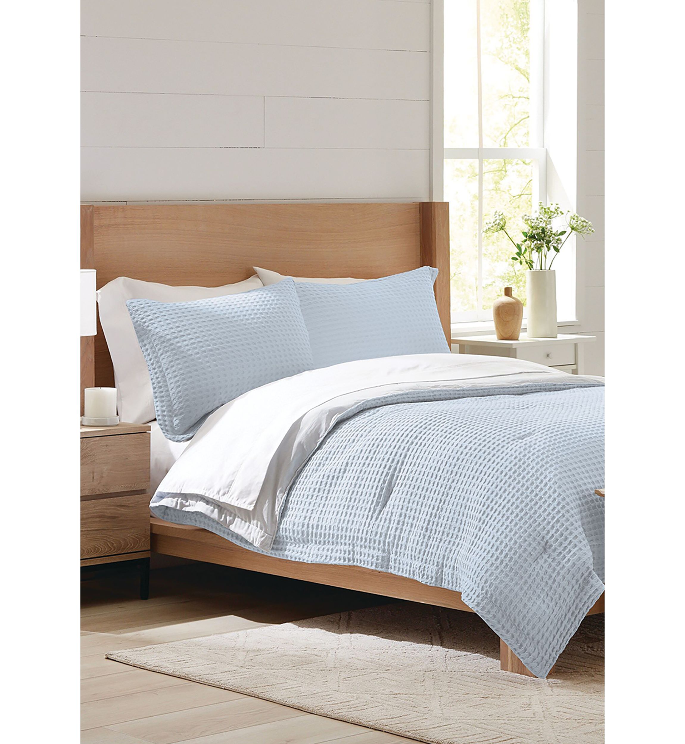 Waffle Weave Comforter Set