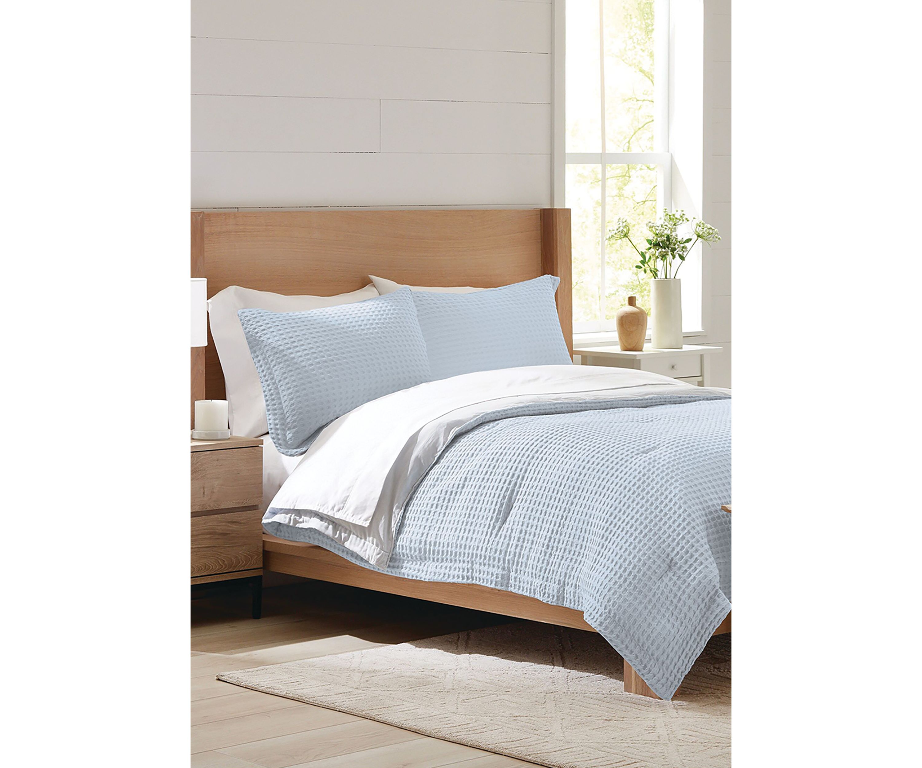 Waffle Weave Comforter Set