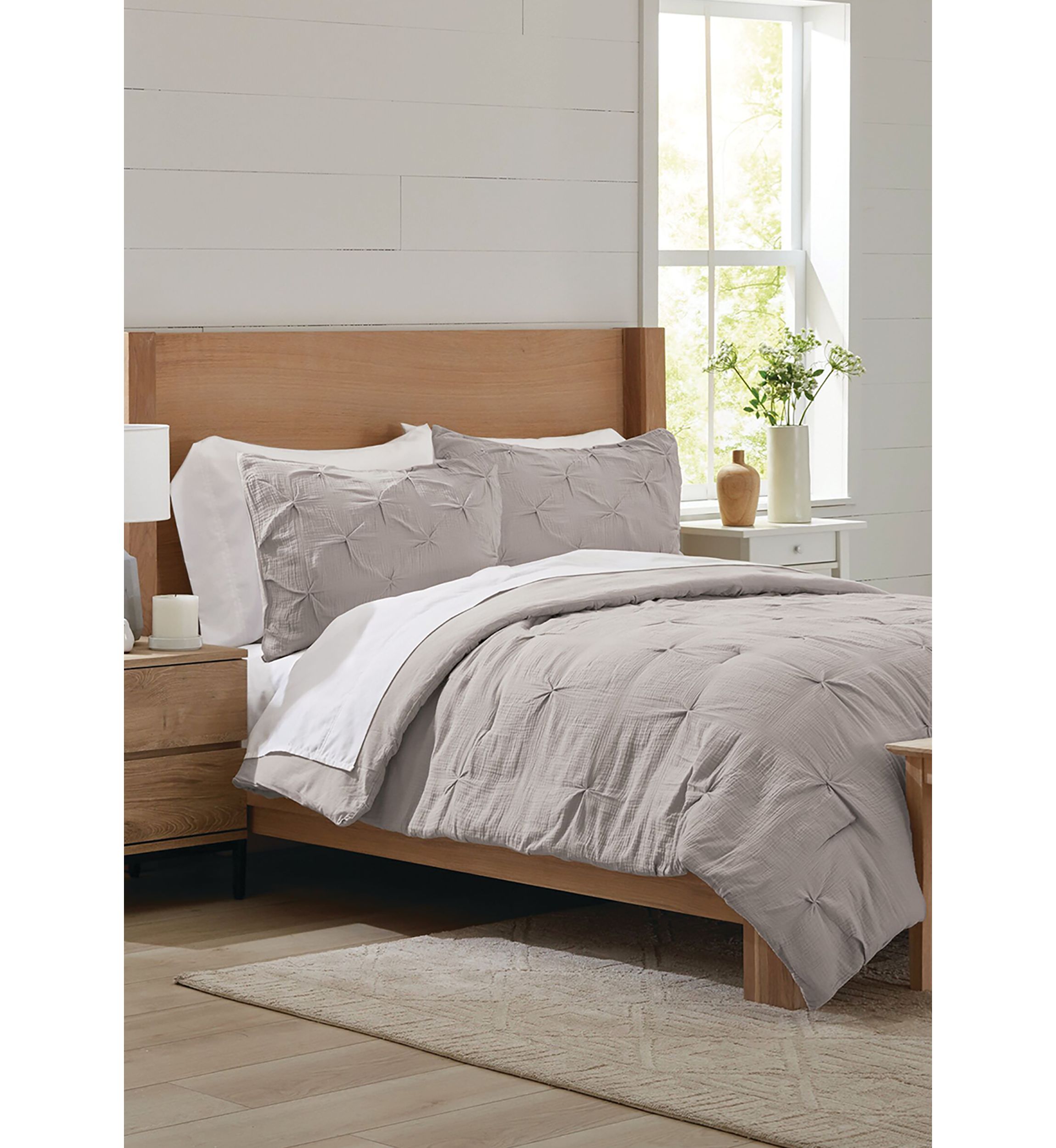 3-Piece Pintuck Comforter Set