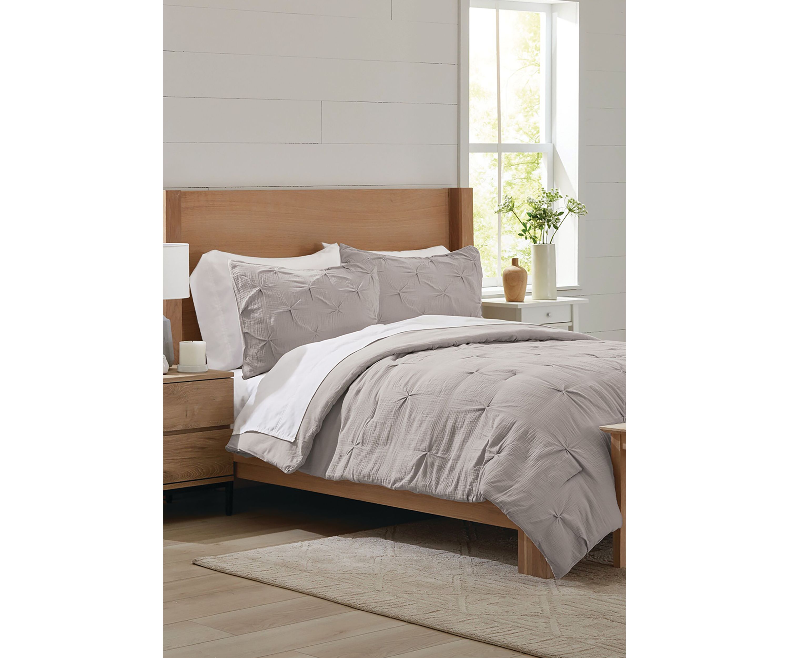 3-Piece Pintuck Comforter Set