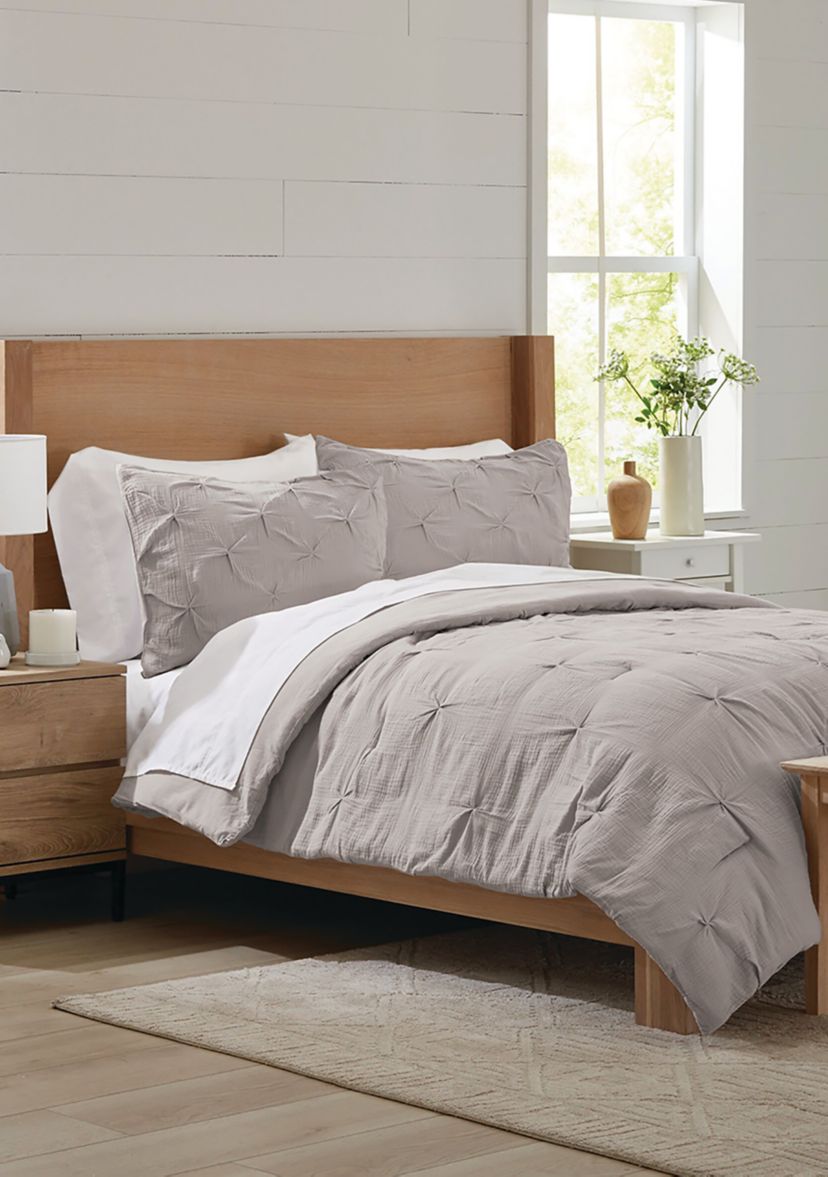 3-Piece Pintuck Comforter Set