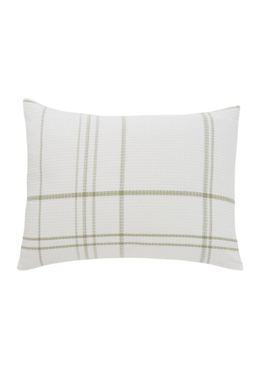 White Sage Waffle Comforter Set 