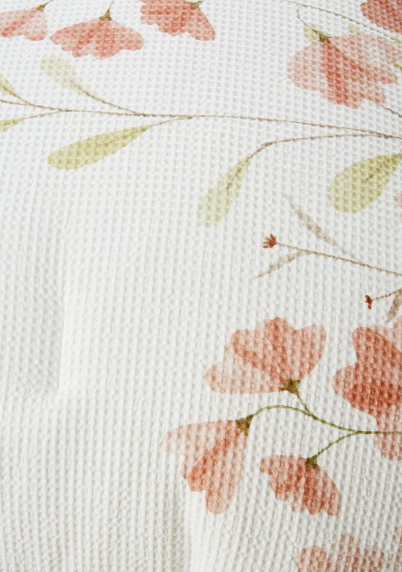 Floral Bloom Waffle Comforter Set