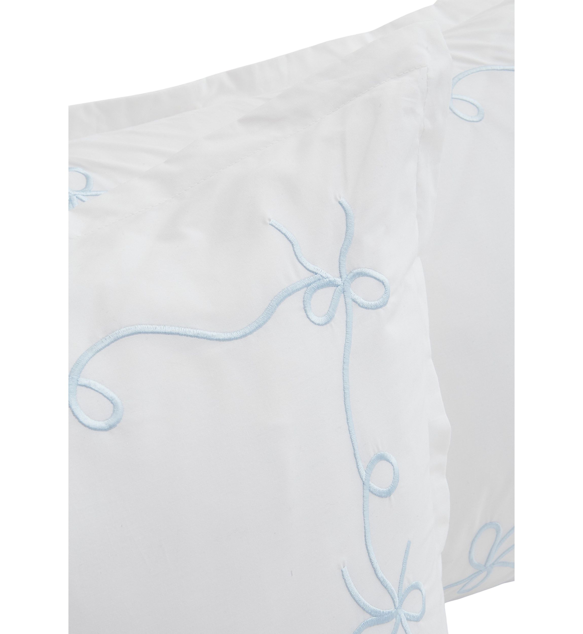 Blue Bow Comforter Set