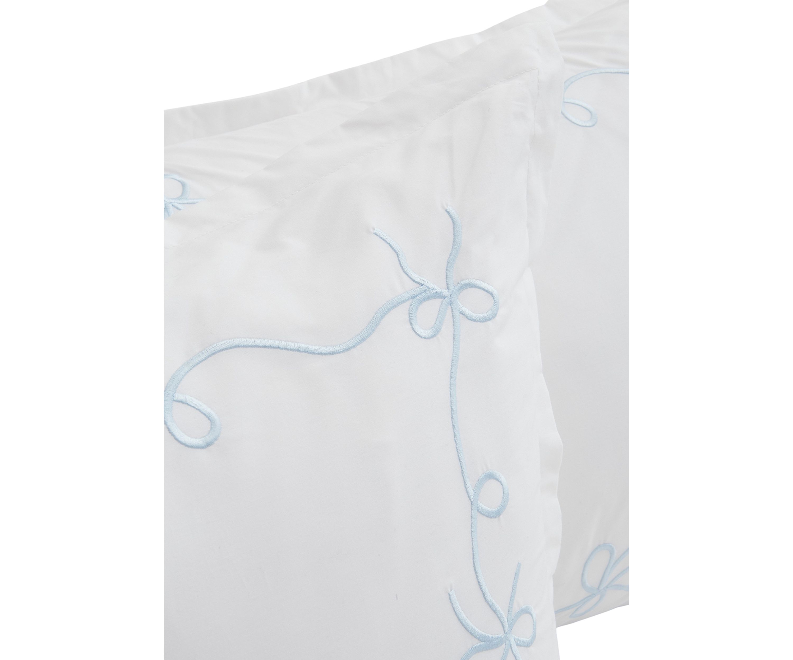 Blue Bow Comforter Set