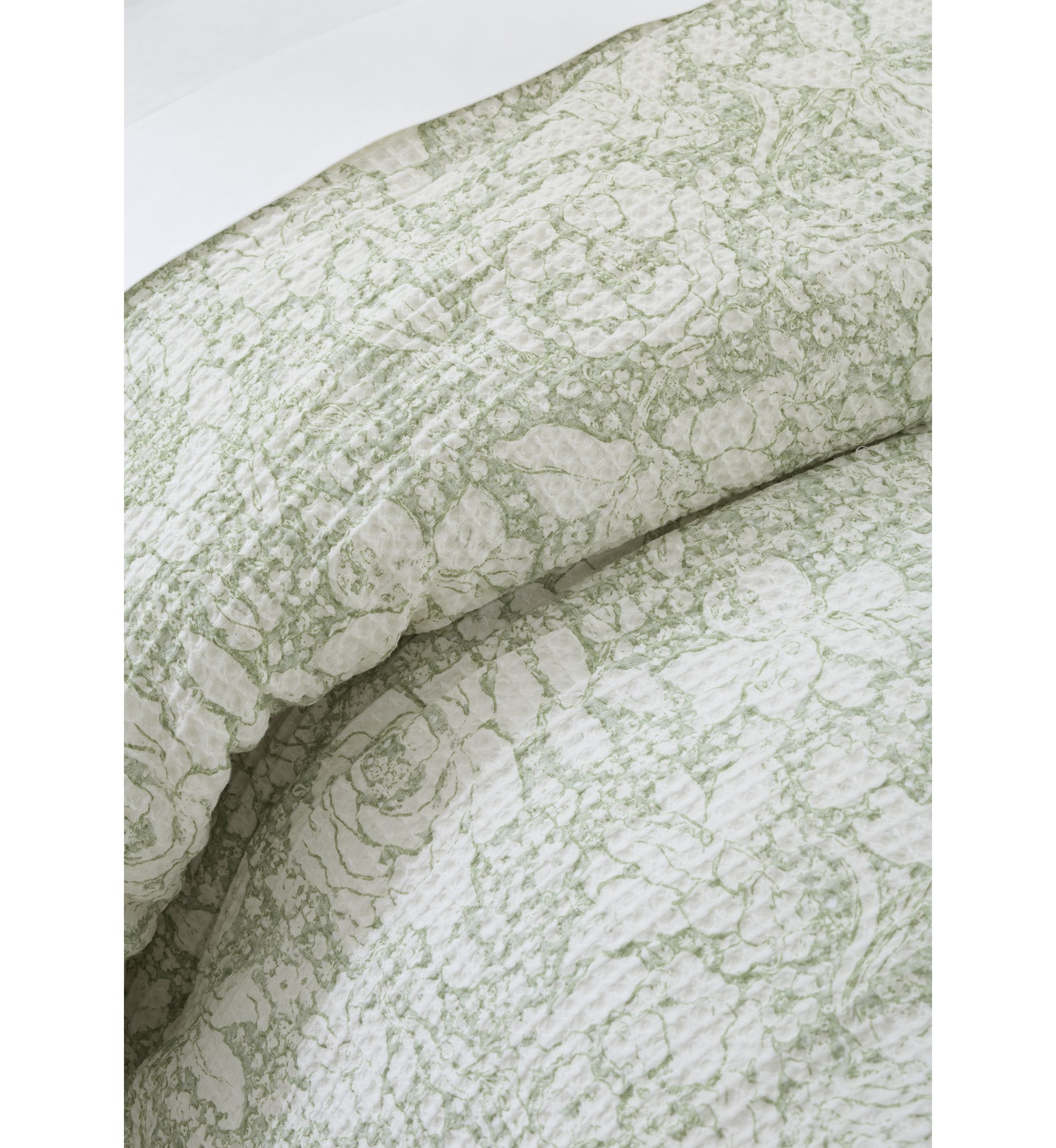 Floral Waffle Comforter Set