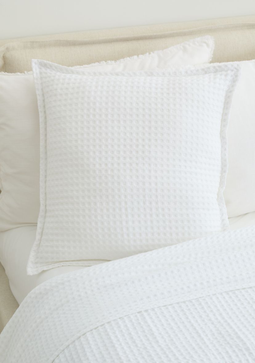 Waffle Euro Pillow