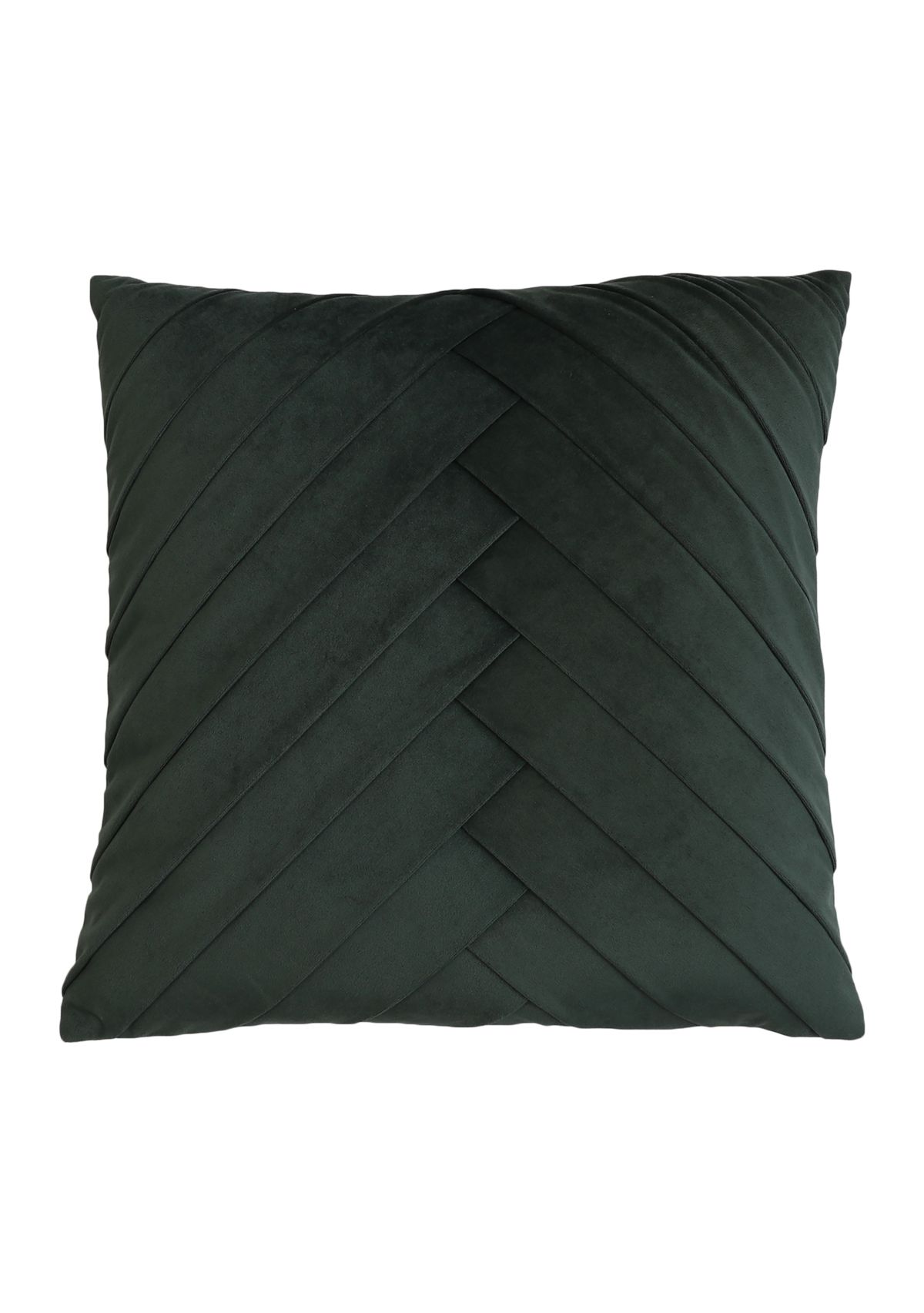 Pleated Velvet Decorative Pillow