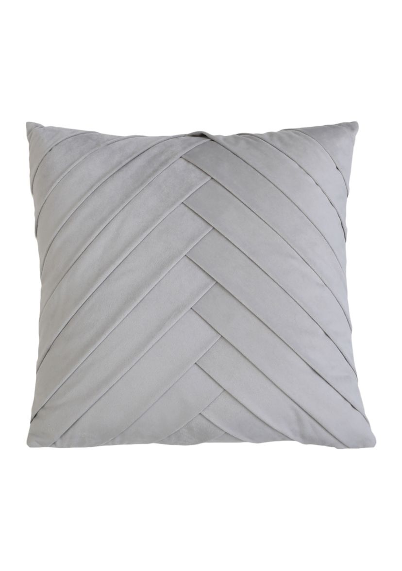 James Pleated Velvet Pillow 