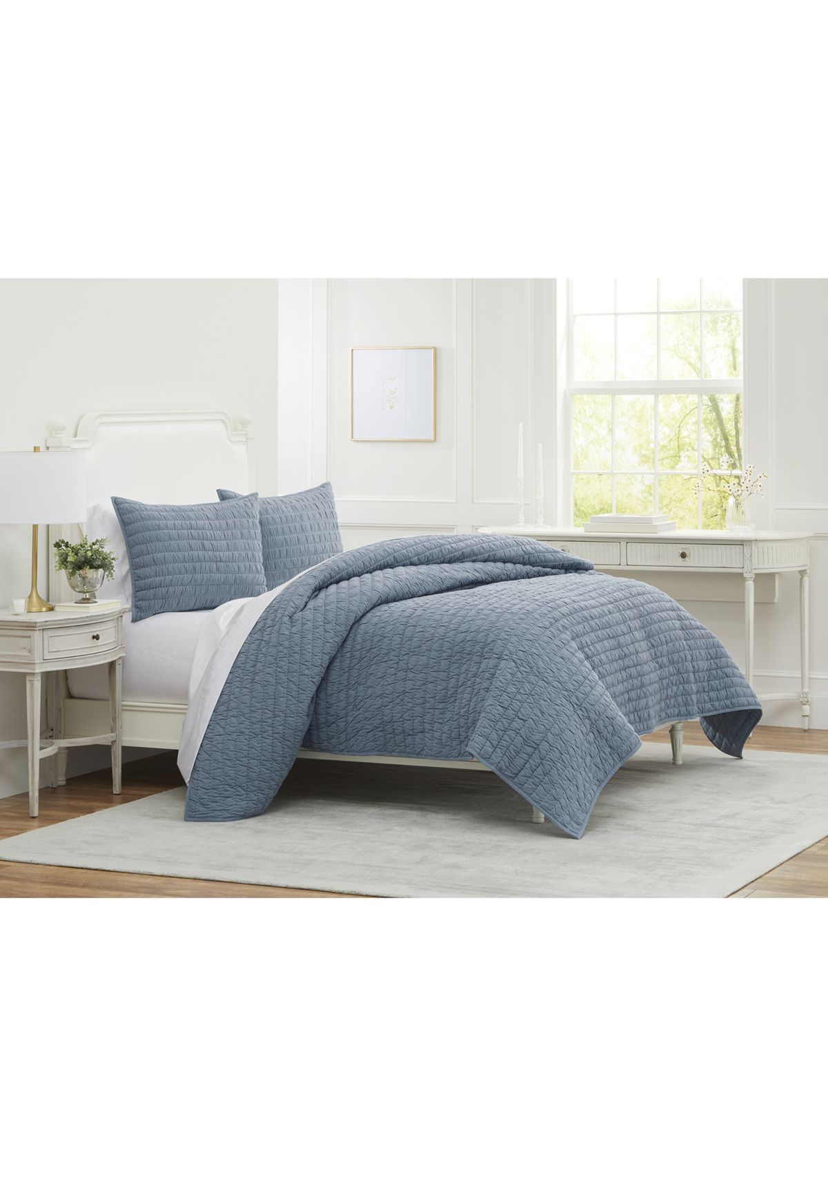 20th Anniversary Spring Sky Jacquard Stitch Quilt Set