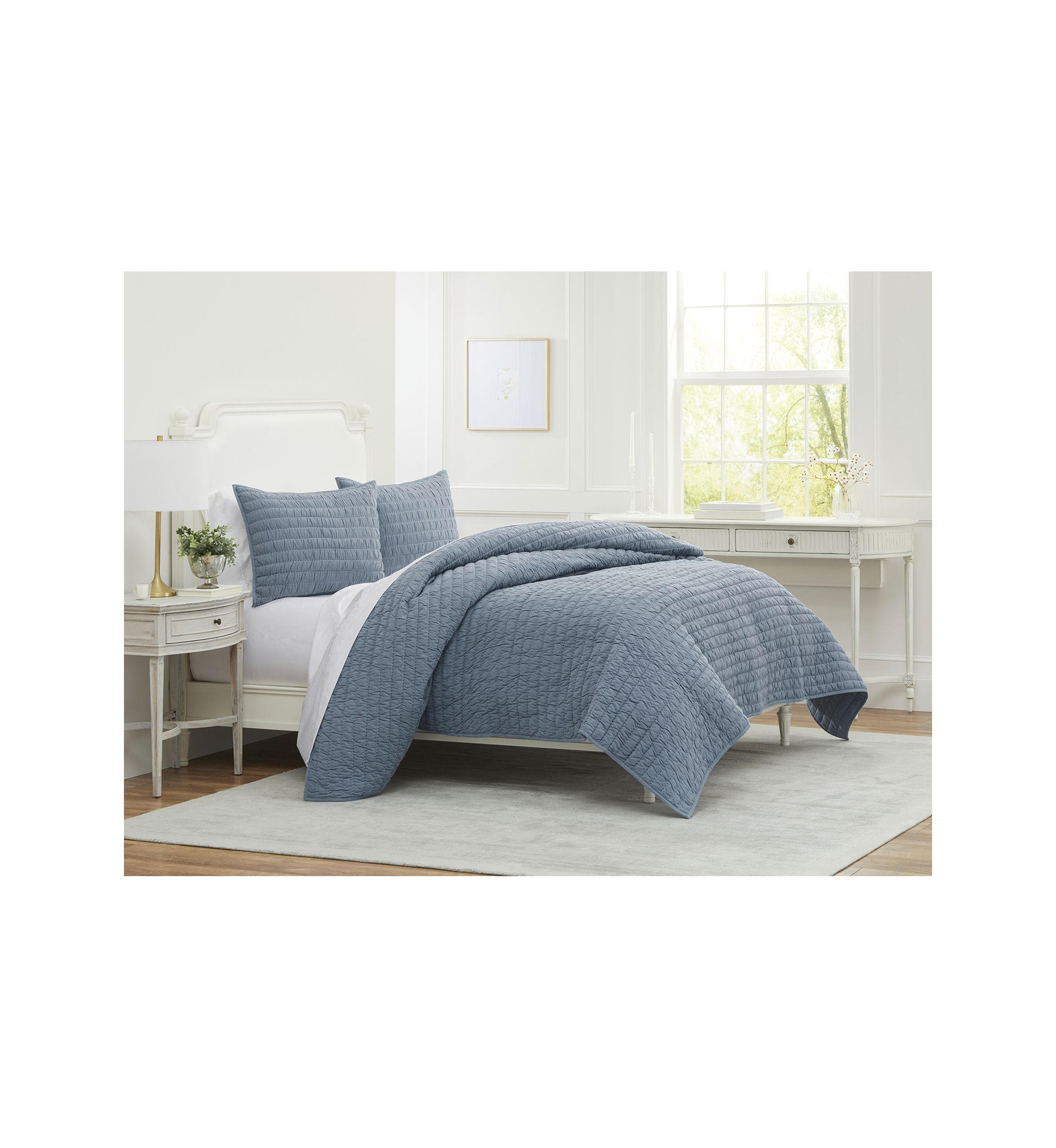 20th Anniversary Spring Sky Jacquard Stitch Quilt Set