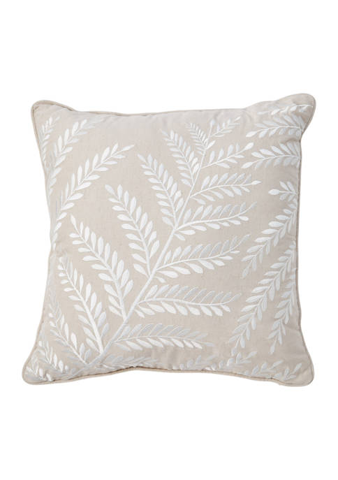 Biltmore® Leaf Embroidered Pillow
