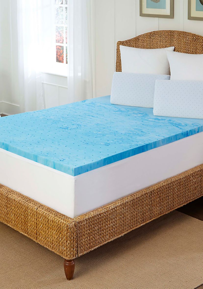  Marbleized Gel Memory Foam Topper