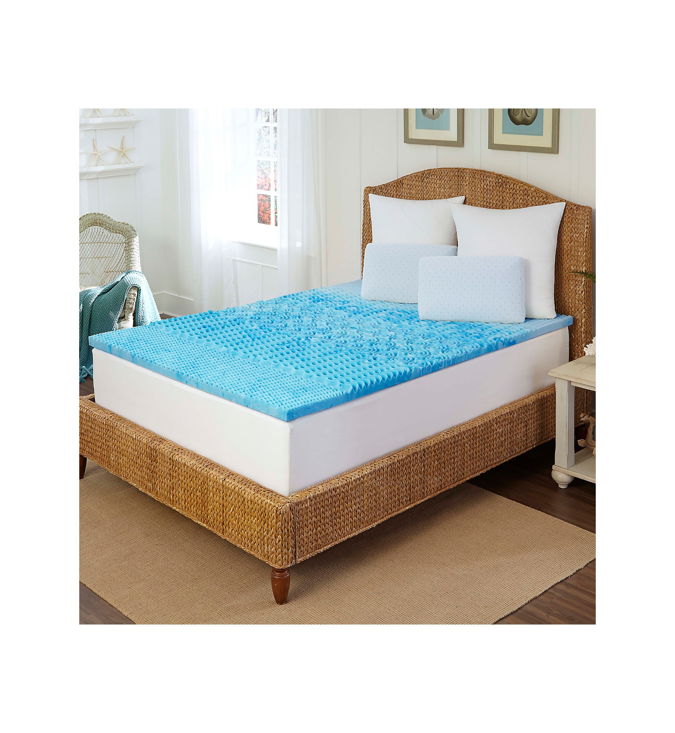 Cool Gel 1.5 Inch 5 Zone Memory Foam Topper