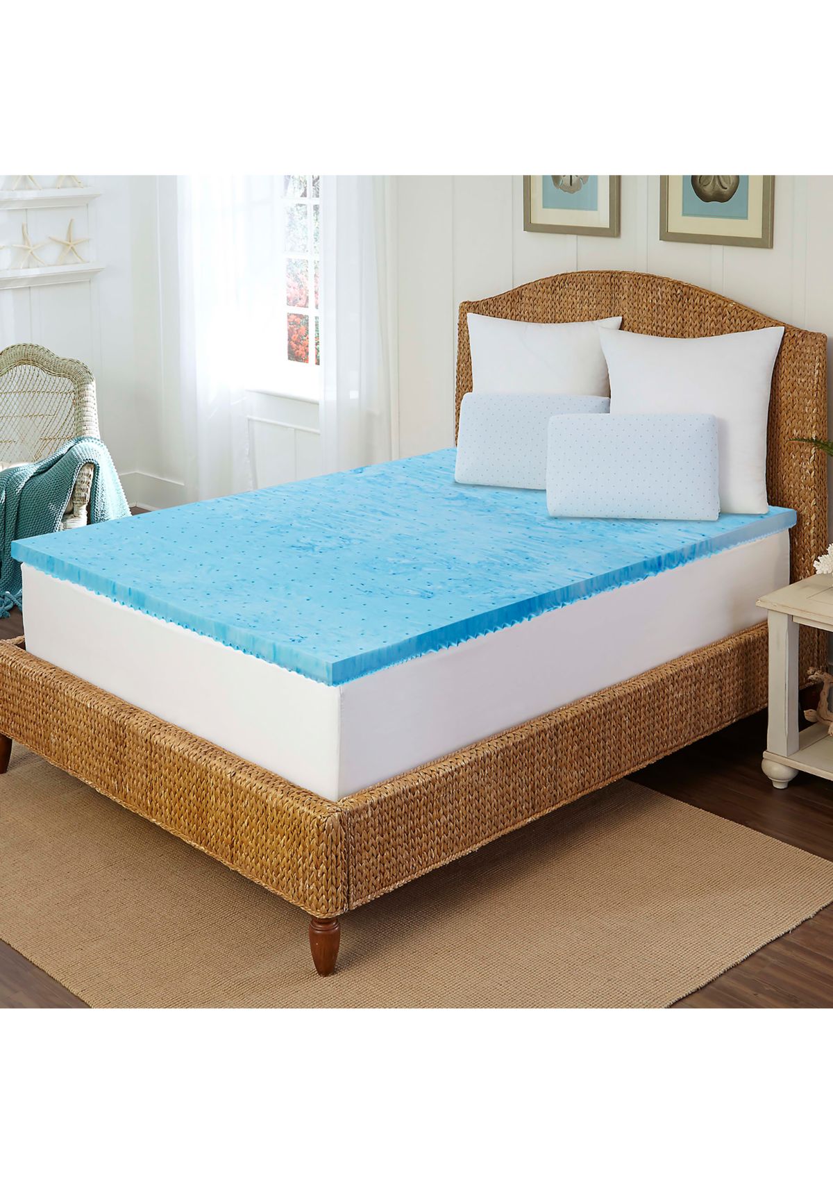 Cool Gel 1.5 Inch 5 Zone Memory Foam Topper