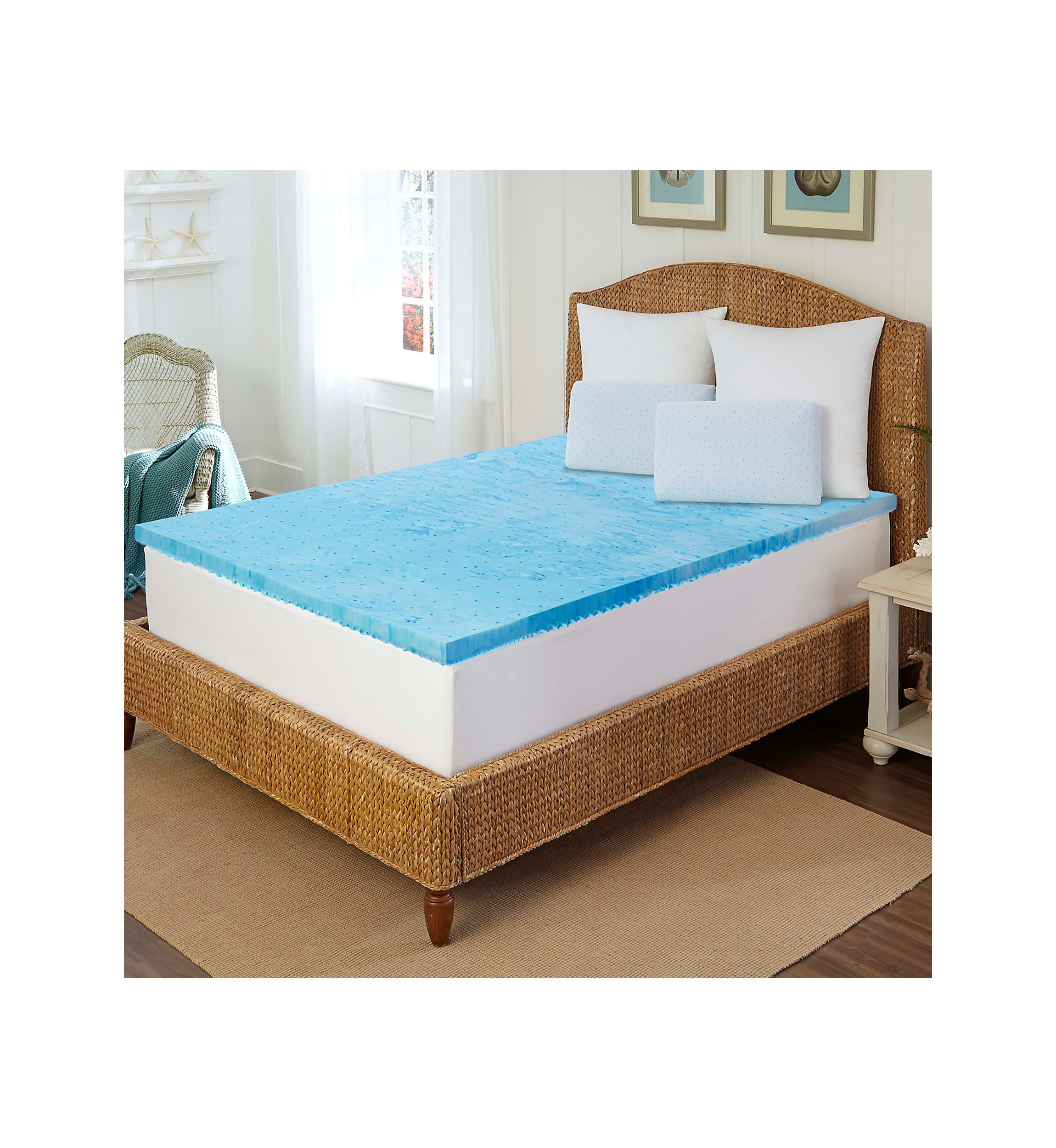 Cool Gel 1.5 Inch 5 Zone Memory Foam Topper