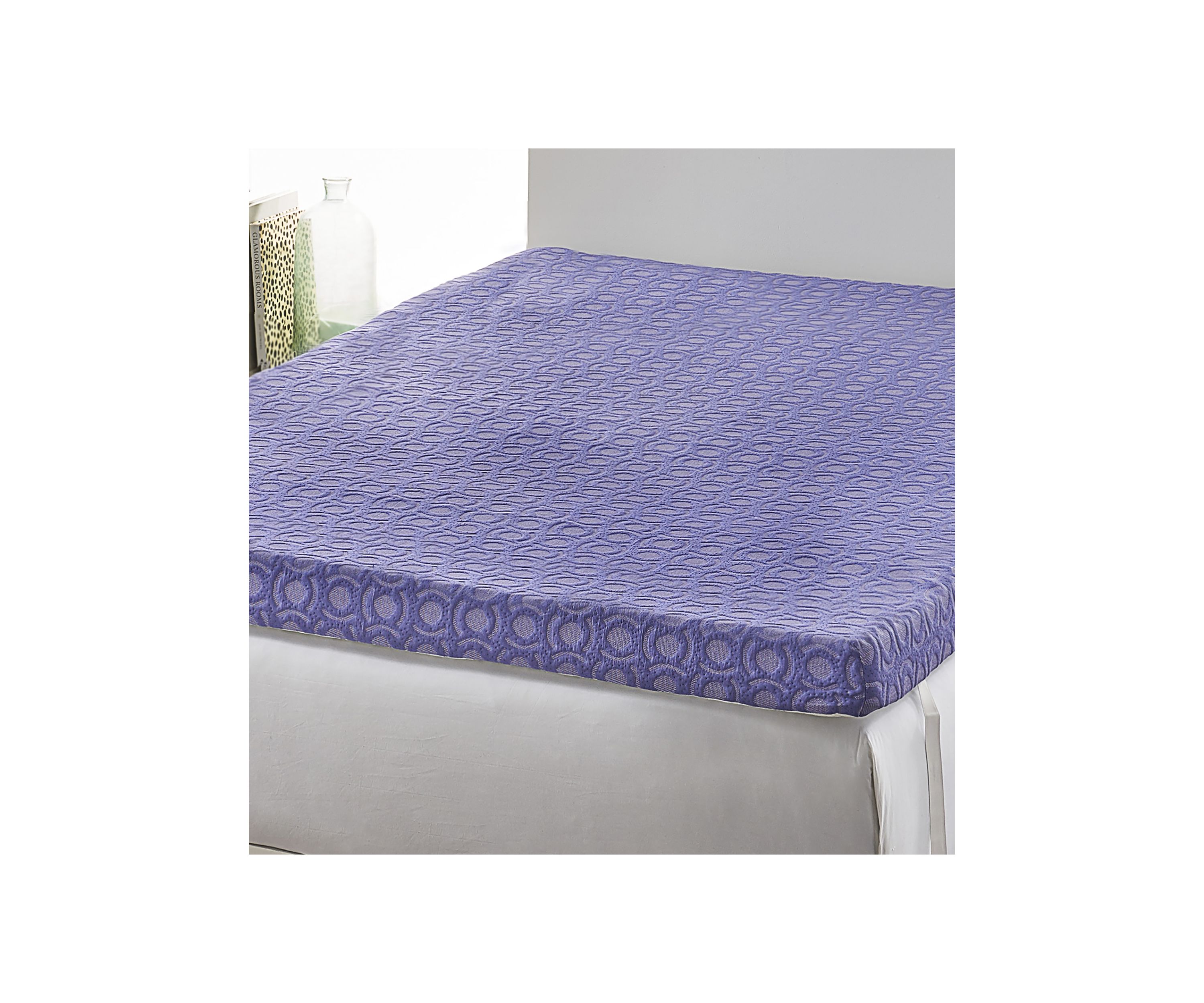 4 Inch Supreme Memory Foam Mattress Topper with Medium Firm Support