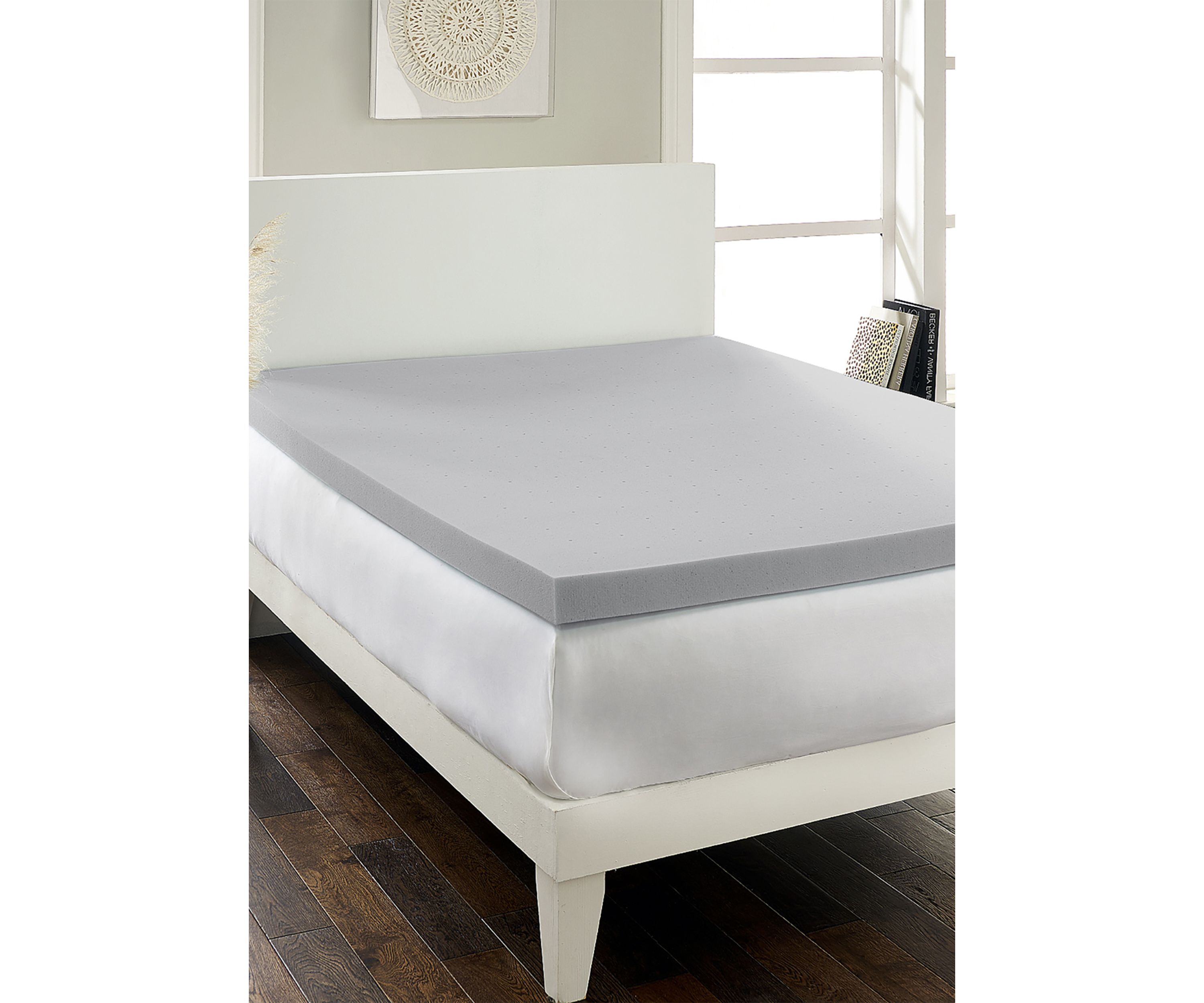 Hypoallergenic Bamboo Charcoal 2.5 Inch Memory Foam Topper
