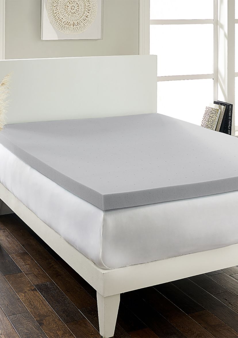 Hypoallergenic Bamboo Charcoal 2.5 Inch Memory Foam Topper