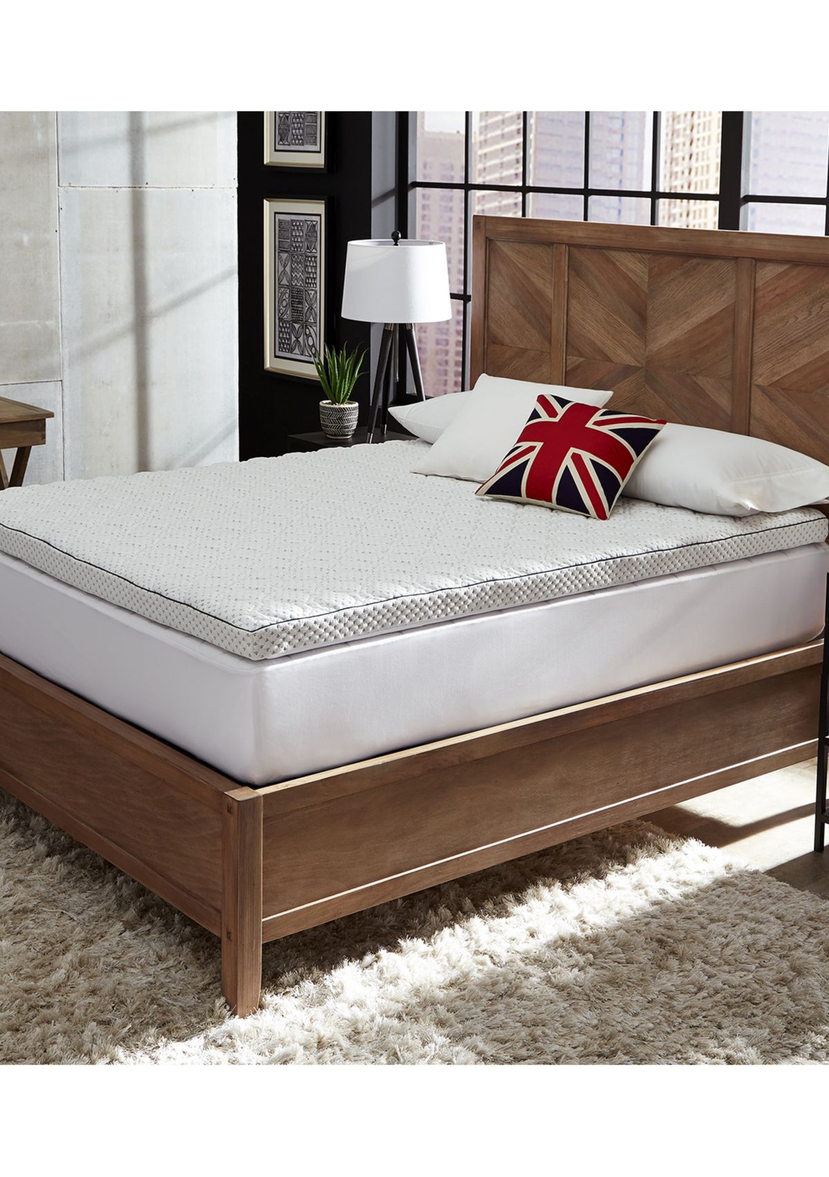 3 Inch Charcoal Infused Memory Foam Supreme Mattress Topper