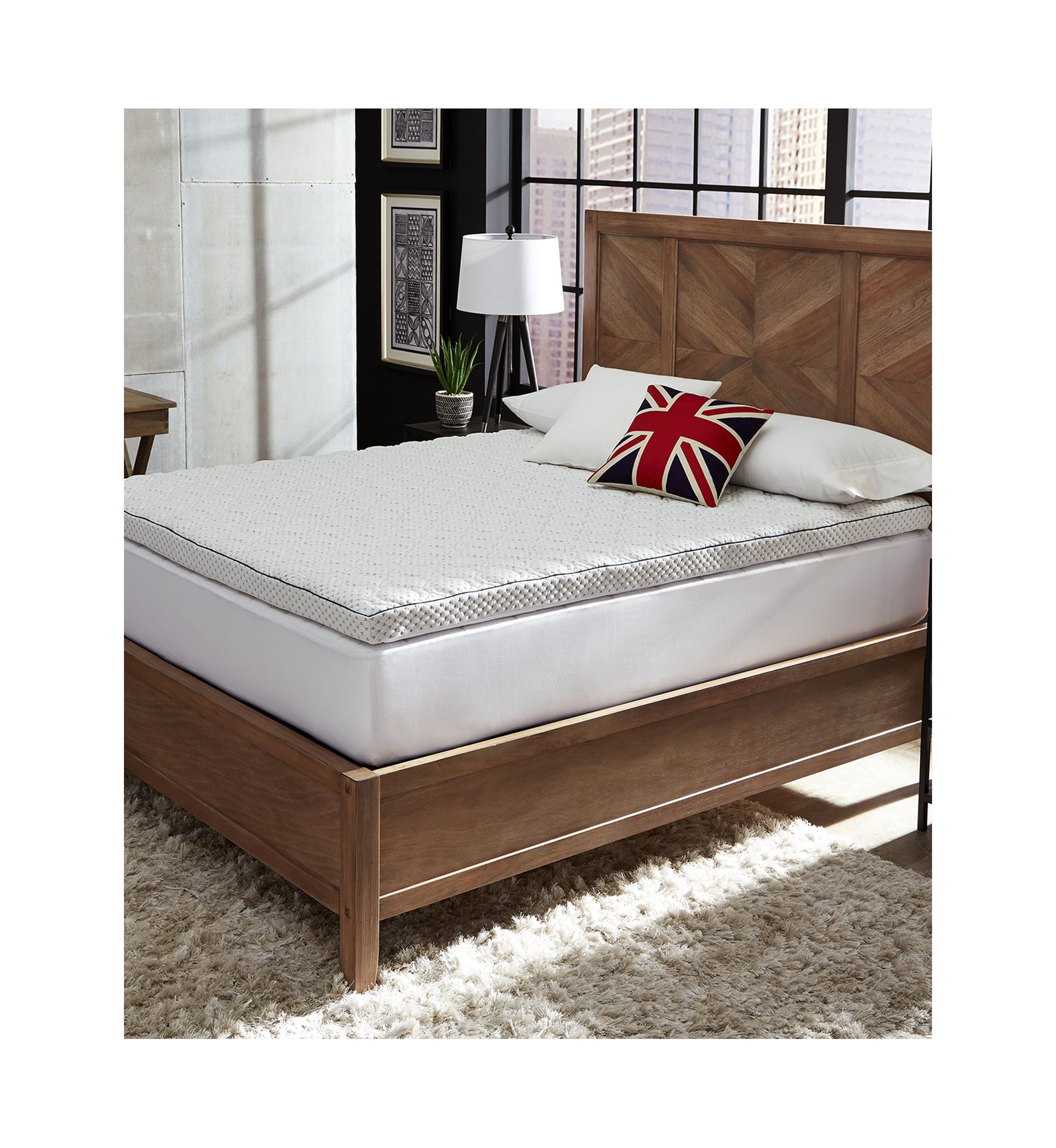 3 Inch Charcoal Infused Memory Foam Supreme Mattress Topper