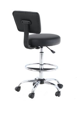 Tall Drafting Office Chair with Adjustable Height and Detachable Backrest