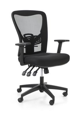 Phi Villa Height, Back and Rolling Adjustable Mesh Swivel Office Chair, Black