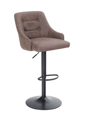 Adjustable Swivel Bar Stool with Back