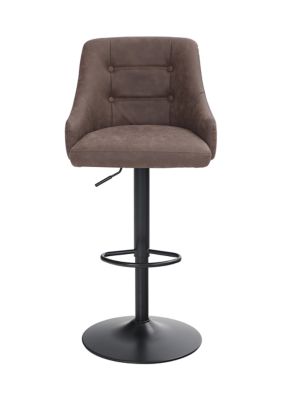 Adjustable Swivel Bar Stool with Back