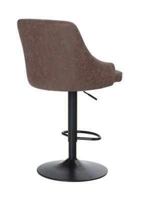 Adjustable Swivel Bar Stool with Back