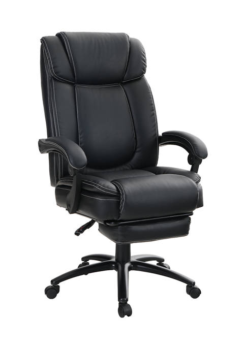 PHI VILLA Ergonomic Swivel Office Chair with Footrest