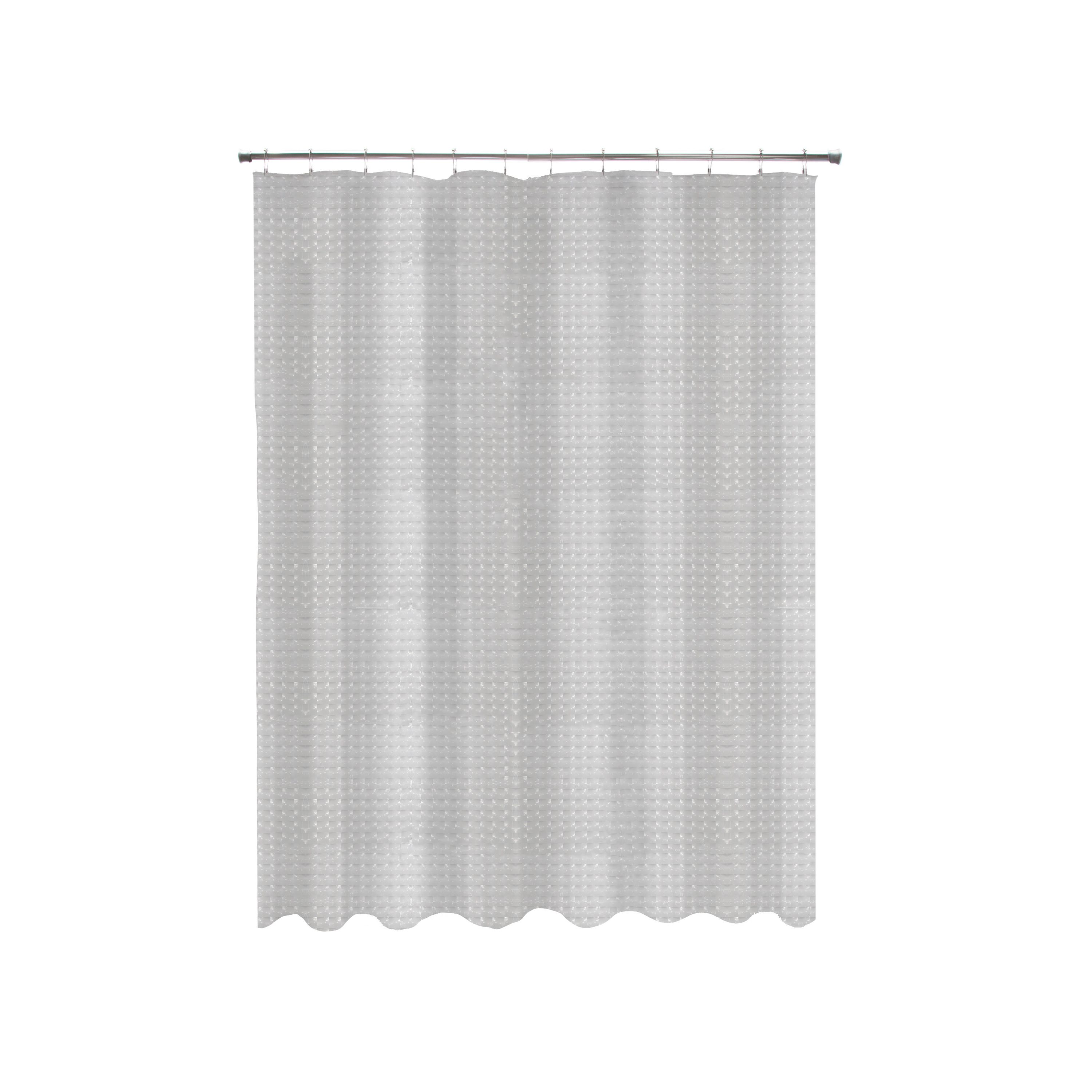 Kenney Medium Weight Embossed PEVA Shower Curtain Liner