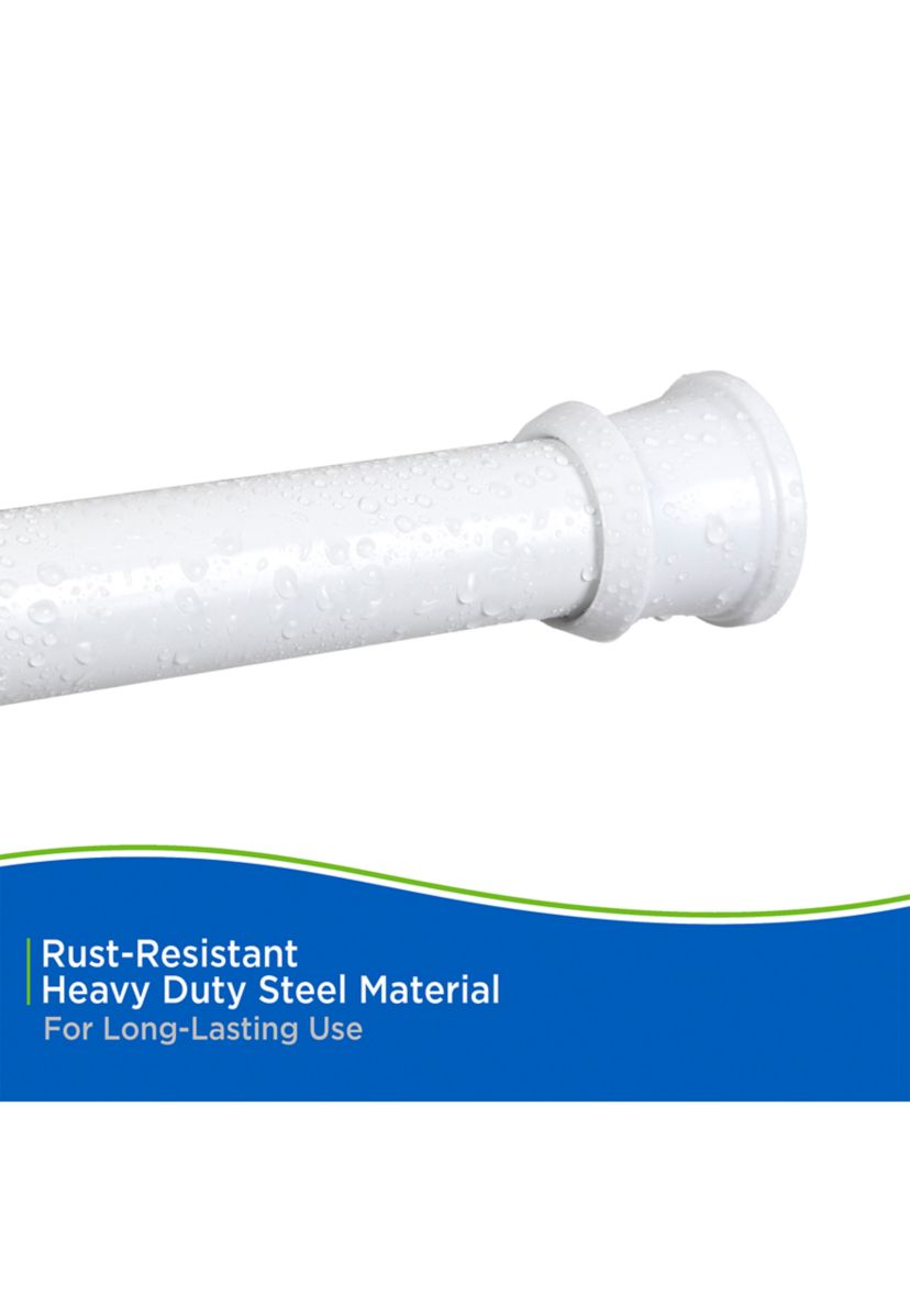 Kenney Twist & Fit No Tools Tension Shower Curtain Rod