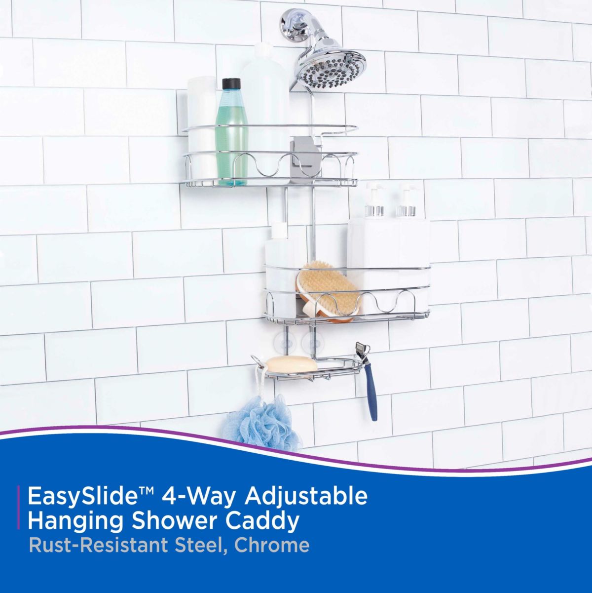 Kenney EasySlide 4 Way Adjustable Caddy Solution